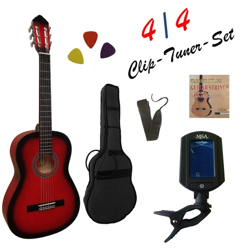 Gitarre,4/4 Konzert/Set-STIMMGERÄT ET33,Tasche-Band/Gurt,ersatz Saiten,3xPik!n - Bild 11 von 19