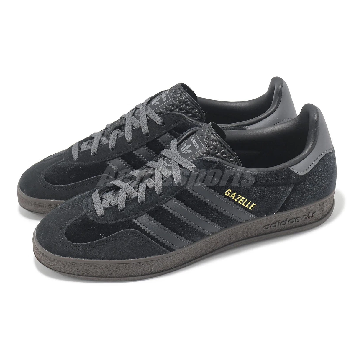 adidas gazelle silver green womens adidas Originals Gazelle x Manchester United - Utility Black/Preloved  Yellow/Gum 4 main image 1