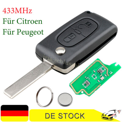 433Mhz Funk Klappschlüssel Chip Platine Für Peugeot 207 307 308 Citroen C2 C3 C4
