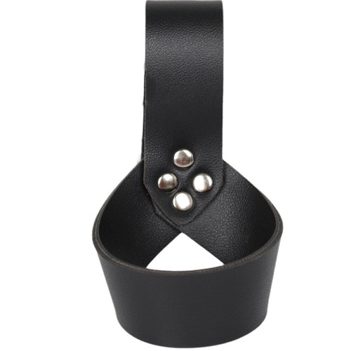 Retro Double Sword Waist Back Sheath Belt Holder Halloween Costume PU Leather - Picture 35 of 38