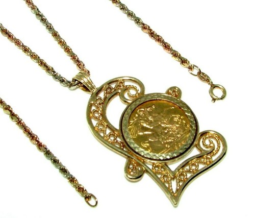 9ct 3 Colour Gold Rope Chain | eBay