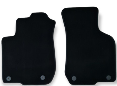 Front Car Floor Mats Velour For Audi A3 Waterproof Black Carpet Auto Liners 2pcs
