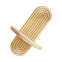 Elegant Wooden Arched Floating Shelf Home Storage Display Rack Wall Decoration