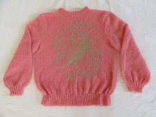 Pull femme mohair rose