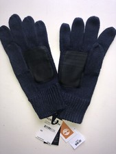 Timberland Touchscreen Gloves Palm Patch Knit One Size Women PEACOAT Blue