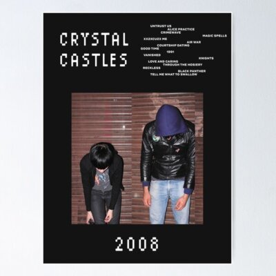NEW! Best Design Crystal Castles 2008 Poster