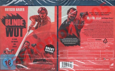 Blu-ray BLINDE WUT BLIND FURY 1989 Rutger Hauer Terry O'Quinn Uncut Kultfilm NEU