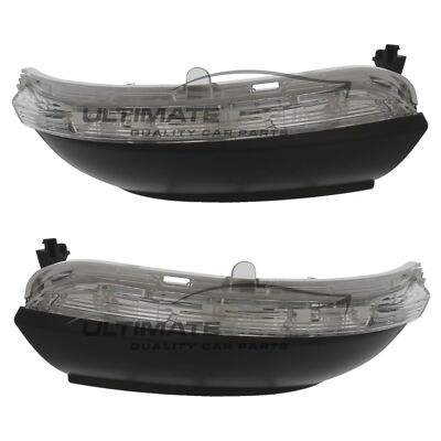 VW Scirocco 2008-2018 Clear LED Wing Door Mirror Indicators Lights Lamps 1 Pair