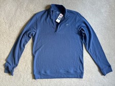 Vineyard Vines Flag Blue Solid Broadfield 1/2 Zip Boys Size XL 18 NWT 55