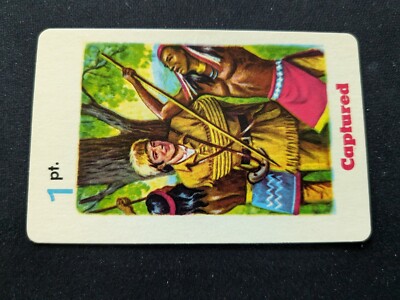 1965 Ed-U-Cards Daniel Boone Game Card  # Captured - 1pt. (VG)
