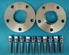 5x130 71.5 Hubcentric Spacers, 25mm Pair, 10 x R14 Bolts ALLOYS ONLY - porsche