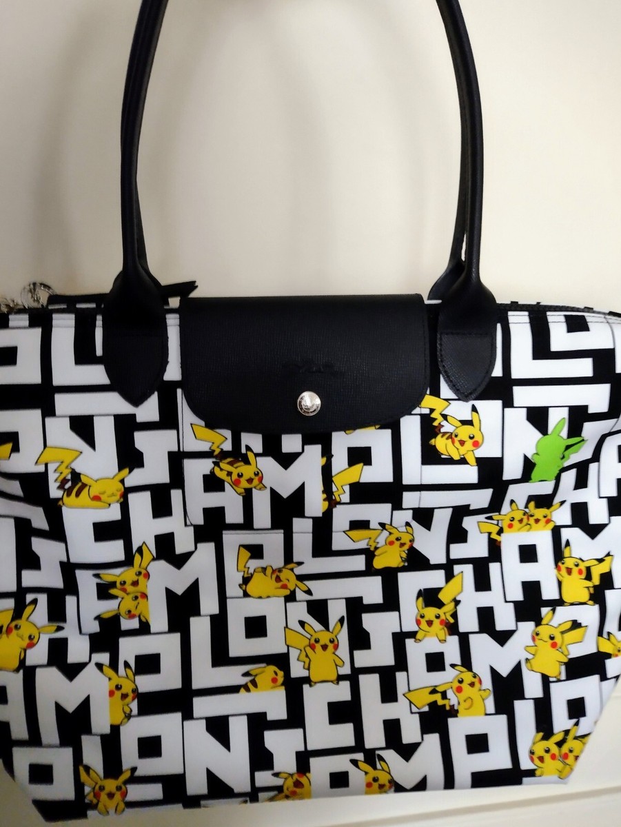 POKEMON - LONGCHAMP & PIKACHU Large Travel Bag Weekender Ltd