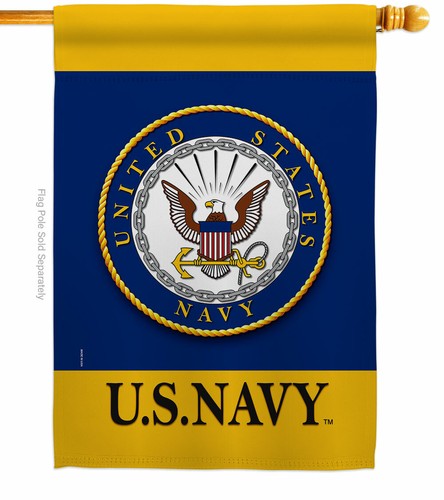 Bandera de jardín de la Marina de los Estados Unidos Fuerzas Armadas regalo decorativo patio casa pancarta - Imagen 3 de 17