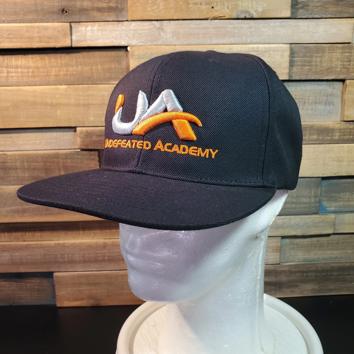 Undefeated Academy Hat Mens Black Snapback Thick Stitch UA Logo