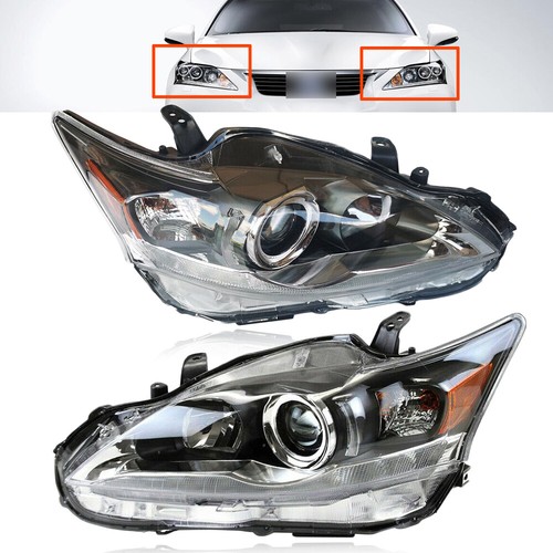 Headlight Set For Lexus CT200H 2011 2012 2013 2014 2015 2016 Left+Right Headlamp - Picture 2 of 15