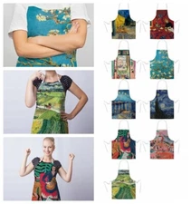 Linen Print Apron Painting Apron Kitchen Apron Oil Painting Vincent Van Gogh