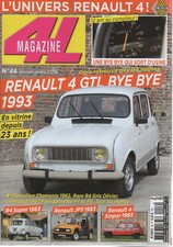 4L MAGAZINE 46 RENAULT 4 GTL BYE BYE R4 SUPER CAR SYSTEM JP5 R4 GTL 4x4 SINPAR