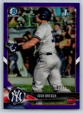 2018 Bowman Chrome Draft Josh Breaux 1st Bowman Rookie Purple Refractor #/250 RC