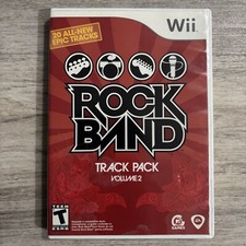 Rock Band Track Pack: Volume 2 (Nintendo Wii, 2008) CIB Tested