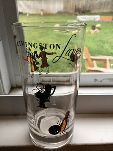 200 Club - Livingston NJ - Bowling League - Drinking Glass (Vintage)