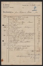 NEUBUKOW Meckl., Rechnung 1934, P. Sievers Schmiedemeister