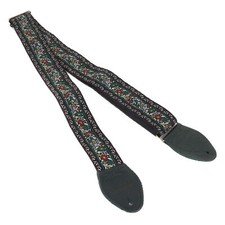 Souldier Wallpaper Guitar Strap - Black / Forest Green