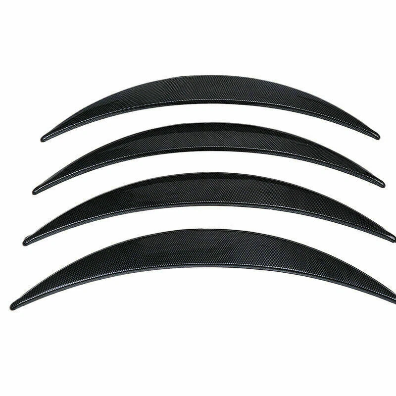 Protector acampanado de guardabarros estilo fibra de carbono para rueda de coche arco de cejas borde de labios Foto 2 de 4