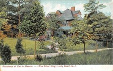 c.1908 Carl A. Haswin Home Holly Beach NJ post card