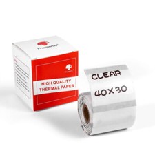 40 30mm Clear Self-Adhesive Thermal Label for Phomemo M110/M200 Printer