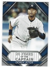 DEREK JETER 2020 TOPPS 20 YEARS OF THE CAPTAIN YAKEES K2
