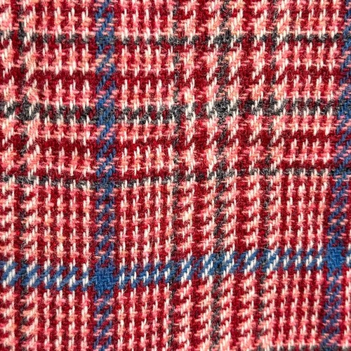 70s VTG Plaid Wool Maxi Skirt Sm Academia Preppy School Girl Red A Line Modest - Picture 15 of 16