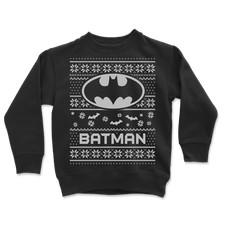 Official DC Christmas Batman Kids' Sweatshirt - Black