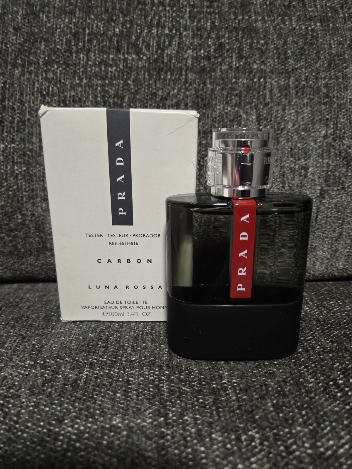 Prada Luna Rossa Carbon Eau De Toilette 3.4 Fl. Oz Tester