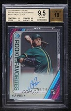 2020 Bowman Rookie of the Year Favorites Chrome AJ Puk BGS 9.5 GEM MINT Auto 0c6