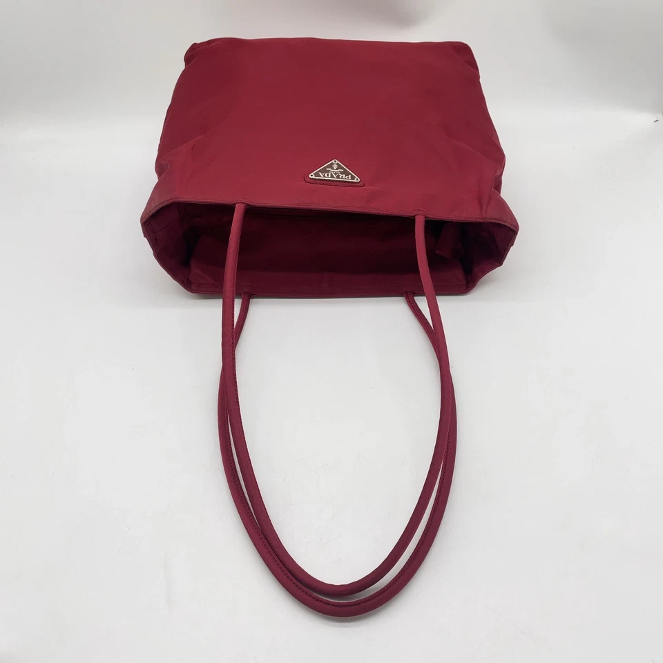 Auth Prada B7276 Tessuto Logo Triangle Nylon Purple Tote Bag W/D NS100943 - Image 4 of 4