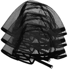 3 pcs Mesh Wig Caps Net Wig Caps Women Hairnet Wig Caps Black Wig Mesh Net Caps