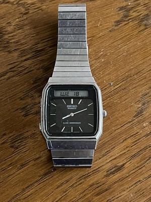 Original Seiko Vintage Ana-Digi H357-5000 Alarm Chronograph Armbanduhr 70er
