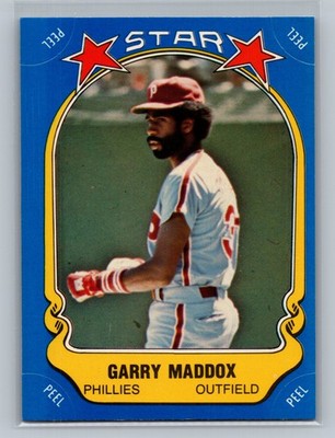 1981 Fleer Star Stickers #70 Garry Maddox Philadelphia Phillies