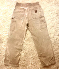 Vintage Sun Faded Carhartt B11 BRN Carpenter Tan Pants