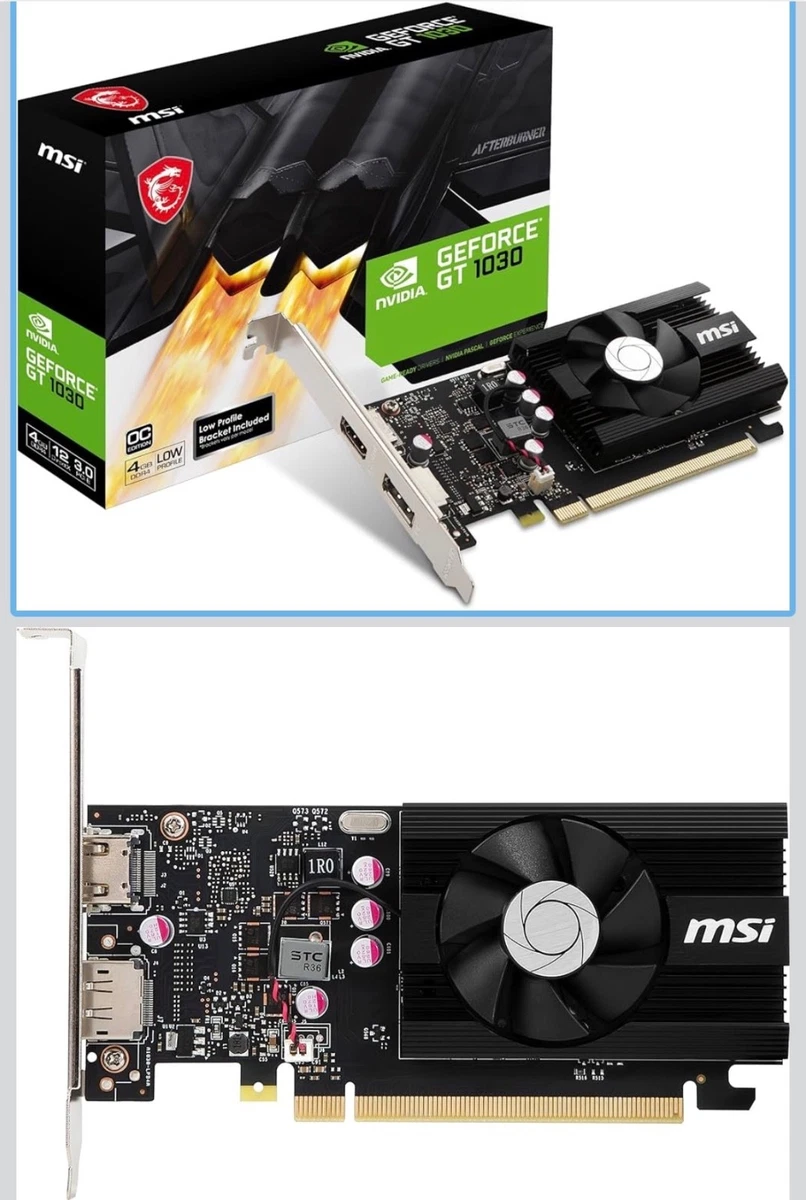 MSI NVIDIA GeForce GT 1030 2 GB Memory Computer Graphics Cards for