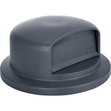 44 Gallon Plastic Trash Can Dome Lid Gray
