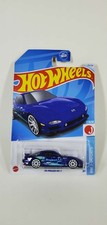 Hot Wheels 1:64 1995 Mazda RX-7 Then and Now Series Blue Model 2017