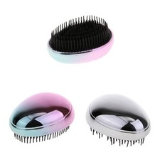 Egg Shaped Detangling Brush Hairbrush Scalp Comb Hair, No