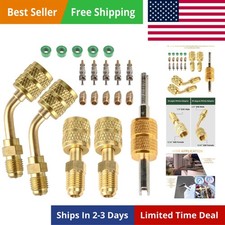 R410a Adapter for Mini Split System, Charging Vacuum Port Adapter, 5/16 Femal...