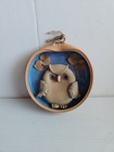 Handcrafted Terracota Clay OWL wall Hanging EUC — photo 1