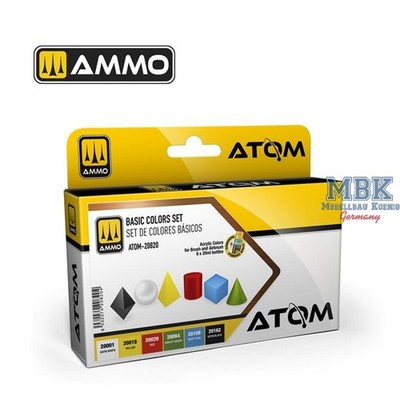 Ammo of MIG ATOM20820 ATOM Basic Colors Set