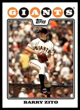 2008 Topps Barry Zito San Francisco Giants #2