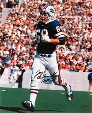 Joe DeLamielleure Signed Bills Blue Jersey Action 16x20 Photo w/HOF'03 -(SS COA)