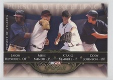 2010 Pursuit of Excellence Gold 27/50 Jason Heyward Mike Minor Cody Johnson 02vq