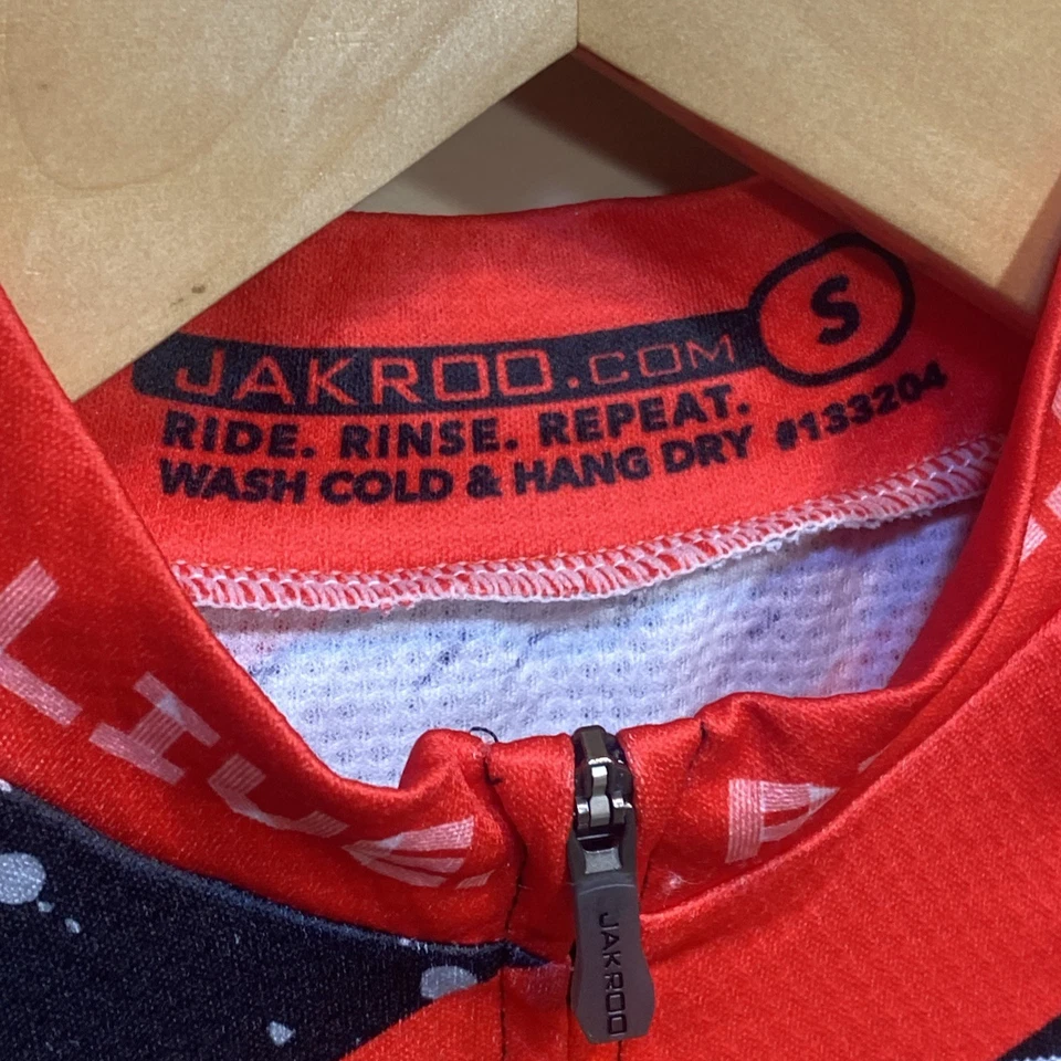 Camiseta deportiva de ciclismo Jakroo talla pequeña patrocinada por WALMART San Francisco Los Ángeles A24 Foto 2 de 4